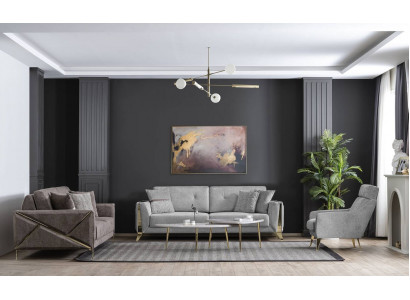 Wohnzimmer Set 331 Sitzer 2х Couchtische Modern Möbel Design Luxus