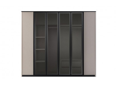 Kleiderschrank Garderobenschrank Schrank Moderne Holzschrank Grau
