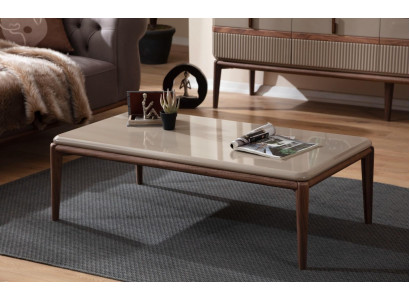 Brauner Holz Couchtisch Wohnzimmer Designer Möbel Luxus Stilvolle Tische