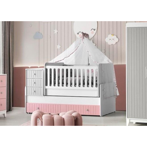 Stilvolles Kinderbett für Baby Mehrfarbig Perfekte Möbel für Ihr Kinderzimmer удаление