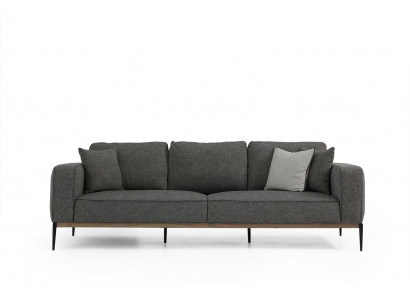 Viersitzer Sofa 4 Sitzer Stoff Sofas Modern Design Wohnzimmer Grau