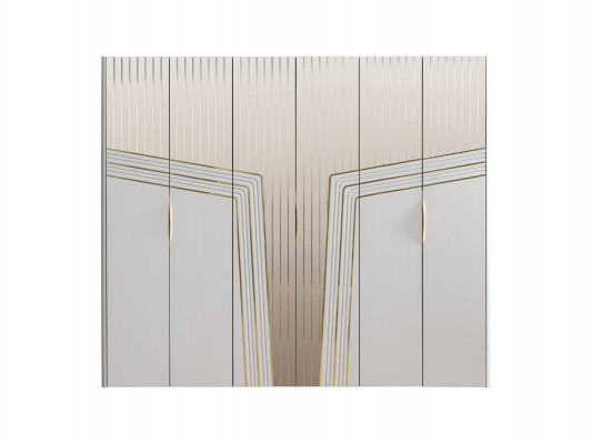 Moderner Weißer Kleiderschrank Holzschrank Schlafzimmer Luxus Möbel Neu