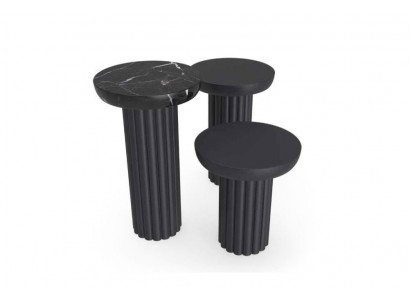 Beisteltisch wohnzimmer luxus tisch design beistelltische schwarz neuheit