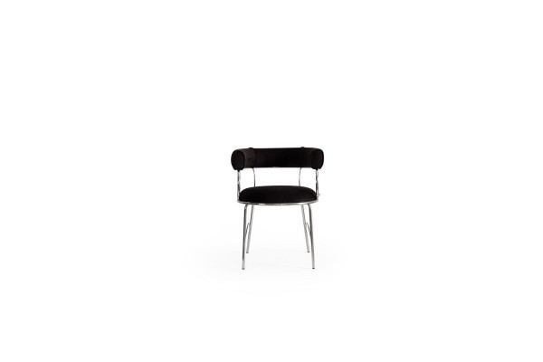 Designer Schwarzer Barhocker Luxuriöse Esszimmer Metallrahmen Stühle