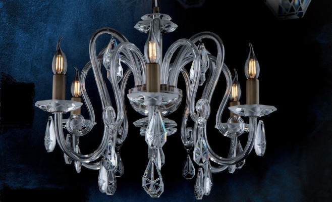 Kristall Kronleuchter Hängeleuchte Deckenleuchte Bohemia von Lampe