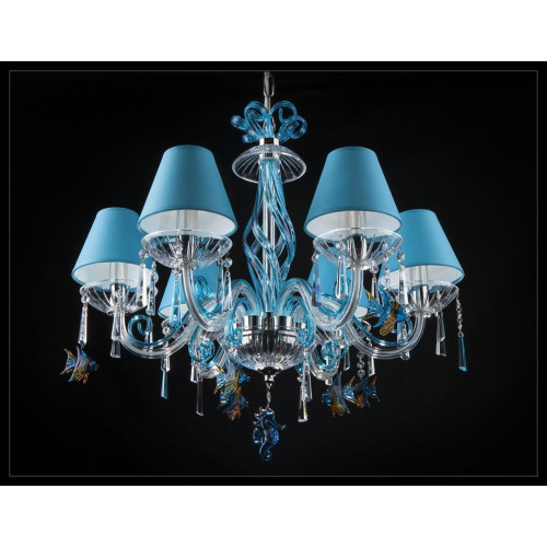 Bohemia Moderne Kronleuchter Licht Deckenleuchten Kronleuchter Kristall Blau Lampe
