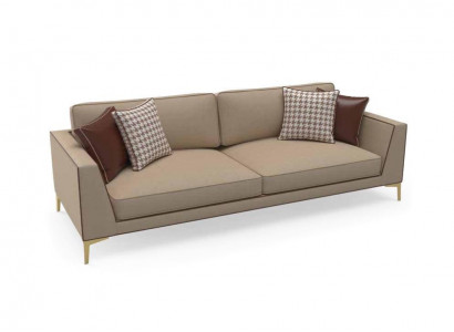 Design Sofa Couch Polster 3 Sitzer Sofas Couchen Sitz Garnitur Stoff 240cm  