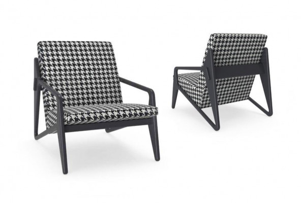 Luxus Sessel Wohnzimmer Textil Sessel Modern Design Polsterung Neu