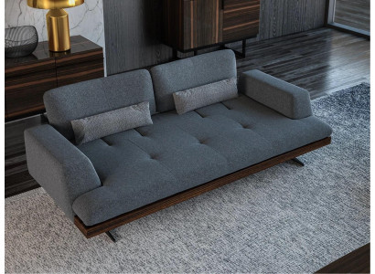Design Grau Sofa Dreisitzer Couch Wohnzimmer Design Modern Einrichtung