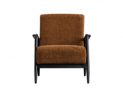 Brauner Wohnzimmer Sessel Lounge Einsitzer Stoffsessel Textil Möbel Neu