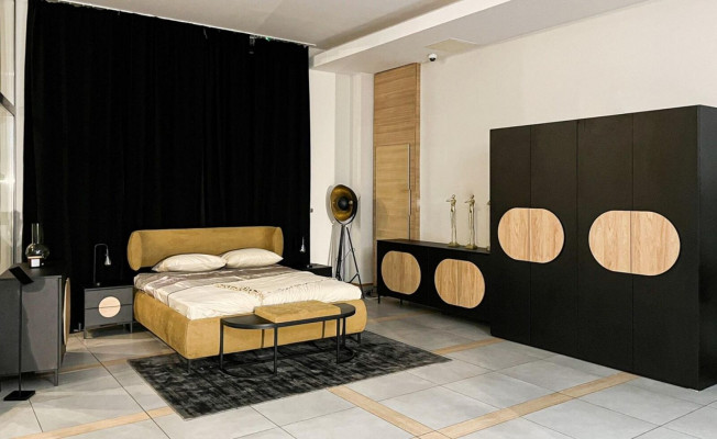 Nachttisch Grau Schlafzimmer Elegantes Tisch Luxus Holz Möbel Beistelltisch