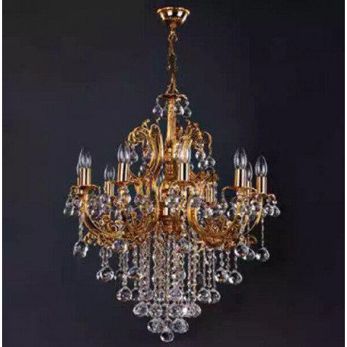 Luxus Lüster Kristall Deckenleuchter Kronleuchter Deckenlampe Gold Lampe