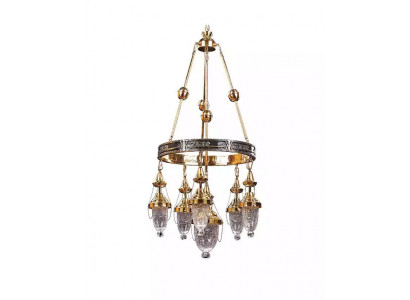 Deckenlampe Kronleuchter Pendelleuchte Wohnzimmer Luxus Glanz Leuchte