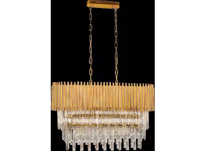 Kronleuchter Deckenleuchter Luxus Gold Deckenlampe Lüster Kristall