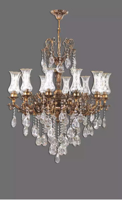 Deckenlampe Deckenleuchter Gold Kronleuchter Lüster Kristall Lampe Lampen