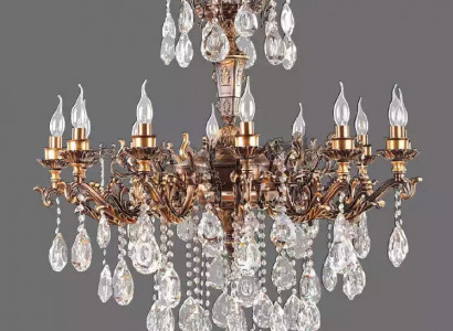 Deckenleuchter Luxus Gold Kronleuchter Deckenlampe Lüster Kristall Lampe