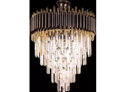  Luxus Kronleuchter Deckenleuchter Gold Deckenlampe Lüster Kristall Runder