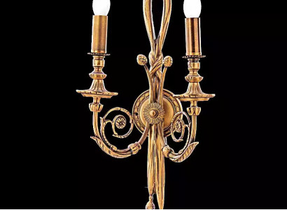Wandlampe Goldene Wandleuchte Klassische Lampe Barock Leuchte Gold