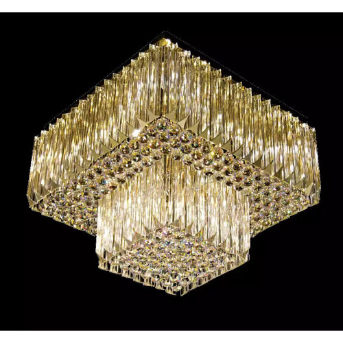 Kronleuchter Decke Lampe Wohnzimmer gold Luxus Beleuchtung Kristall