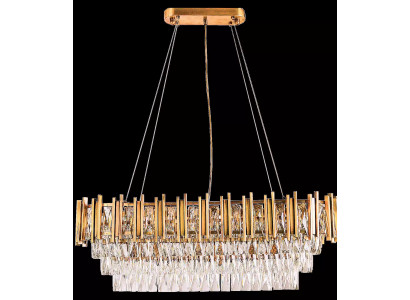 Kronleuchter Deckenleuchter Luxus Gold Deckenlampe Lüster Kristall Lampe