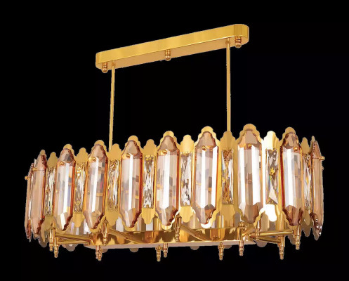 Deckenlampe Kronleuchter Deckenleuchter Lampe Gold Lüster Kristall