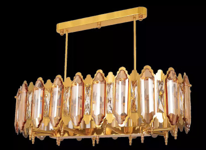 Deckenlampe Kronleuchter Deckenleuchter Lampe Gold Lüster Kristall