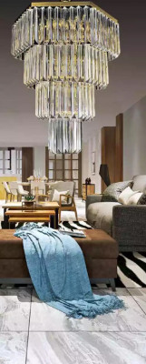Kronleuchter Stil Moderne Deckenleuchte Design Luxus neu Gold