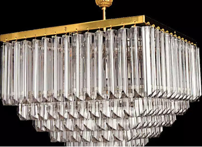 Deckenleuchter Luxus Gold Kronleuchter Deckenlampe Lüster Kristall Leuchte