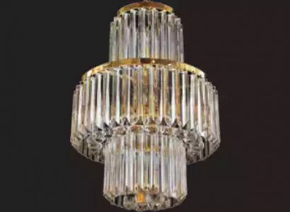 Deckenleuchter Luxus Gold Kronleuchter Deckenlampe Lüster Kristall Art