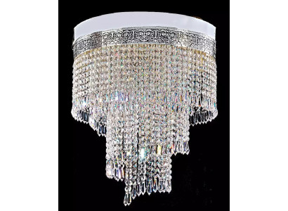  Lüster Deckenleuchter Silber Kronleuchter Deckenlampe Kristall 40x70 Lampe