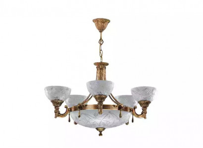 Deckenlampe Lüster Deckenleuchter Lampe Kronleuchter Glas Grau Leuchten