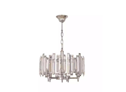Runde Lampe Leuchte Silberne Deckenleuchte Beleuchtung Lampe 50x65cm