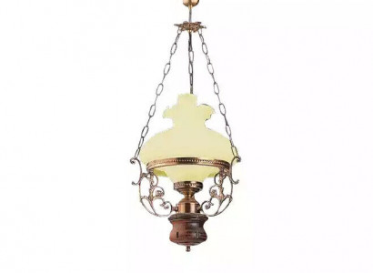 Deckenlampe Lampe Deckenleuchter Lüster Kronleuchter Glas Beige Barock