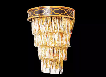 Wandleuchten Wandleuchte Wandlampe Lüster Wand Lampen Kristall Gold