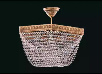 Deckenlampe Deckenleuchter Luxus Gold Kronleuchter Lüster Kristall Art