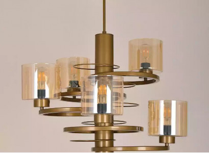 Deckenlampe Hänge Lüster Luxus Beleuchtung Wohnzimmer neu Crystal