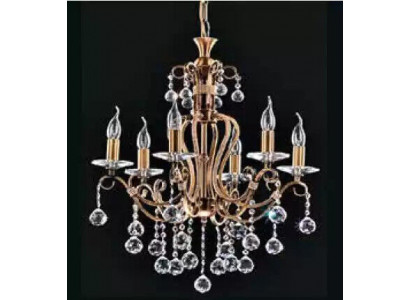 Luxus Deckenleuchter Lüster Kronleuchter Deckenlampe Gold Kristall Art