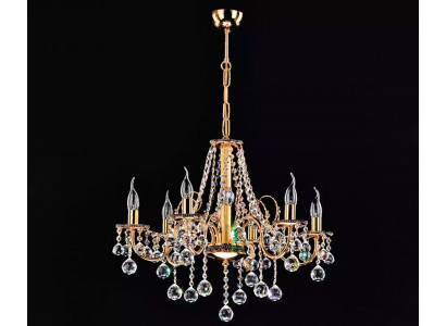 Goldene Kronlüster Kristall Kronleuchter Lichtpendelleuchte Deckenleuchter