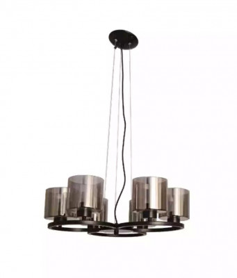 Deckenlampe Luster Decken Beleuchtung schwarz Luster Glass