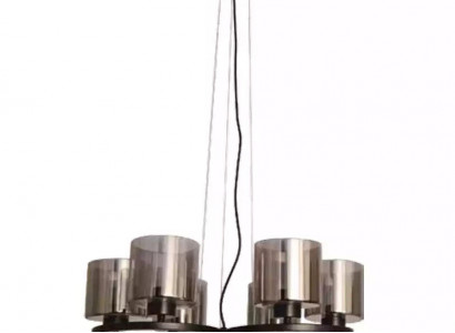 Deckenlampe Luster Decken Beleuchtung schwarz Luster Glass