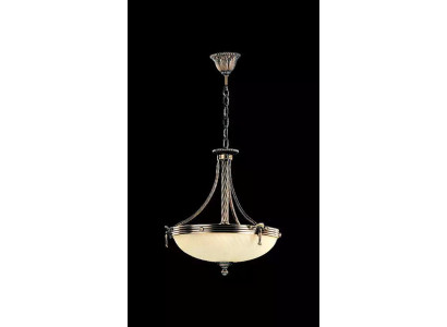 Lampen Lüster Deckenlampe Deckenleuchter Kronleuchter Glas Beige Gold