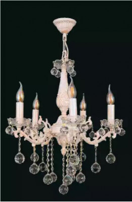 Lüster Deckenleuchter Luxus Beige Kronleuchter Deckenlampe Kristall