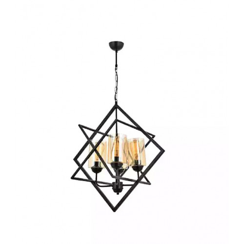 Deckenlampe Pendelleuchte Wohnzimmer Luxus Innenbereich black Luster Leuchte