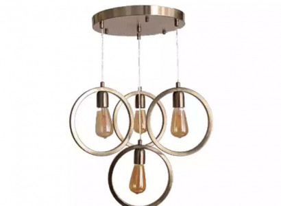 Deckenlampe moderner Pendelleuchte Wohnzimmer Luxus Matt Chrome 35x70