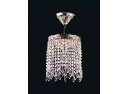 Lüster Deckenleuchter Kronleuchter Silber Deckenlampe Kristall Lampe