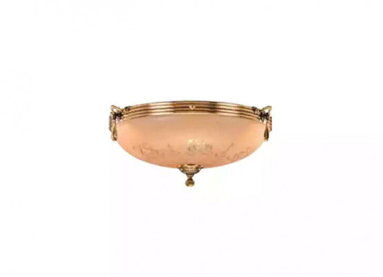 Lüster Kronleuchter Deckenlampe Deckenleuchter Lampe Glas Gold Beige