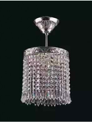 Lüster Deckenleuchter Kronleuchter Silber Deckenlampe Kristall Lampe