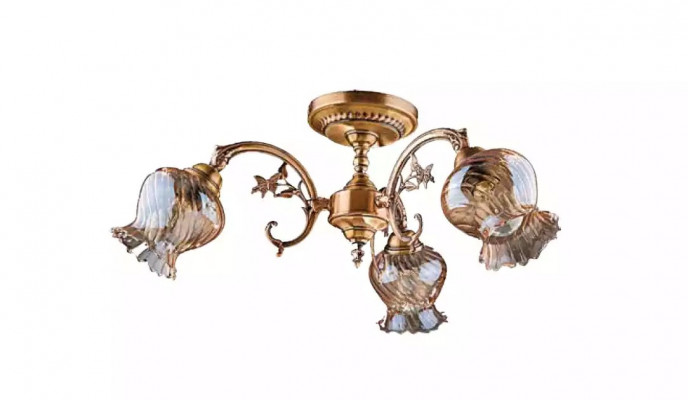 Deckenlampe Deckenleuchter Blumen Lüster Kronleuchter Lampe Glas