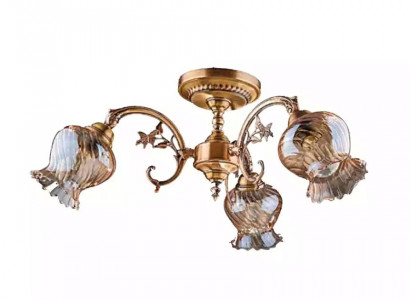 Deckenlampe Deckenleuchter Blumen Lüster Kronleuchter Lampe Glas
