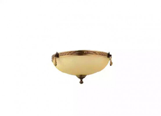 Lüster Deckenleuchter Lampe Deckenlampe Kronleuchter Glas Beige Art